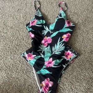 Floral One Piece Swimwear